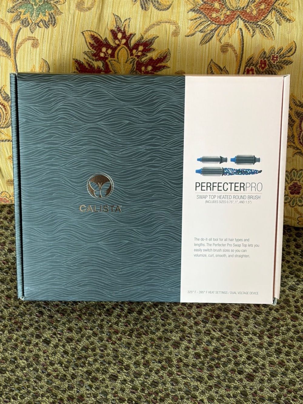 Calista Perfecter Pro Swap Top 3-in-1 Heated Round Brush w/ Pouch ~ Sweetheart